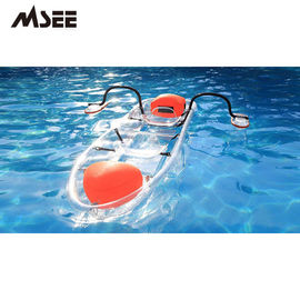 Bateau de fond en verre adapté aux besoins du client, canoë durable de kayak de fibre de verre de polycarbonate fournisseur