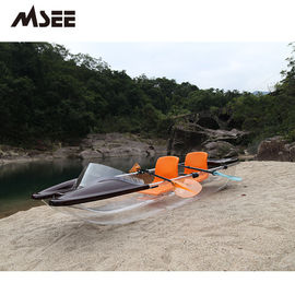 Kayak transparent de croisière de kayak en verre de polycarbonate avec deux Seat librement fournisseur