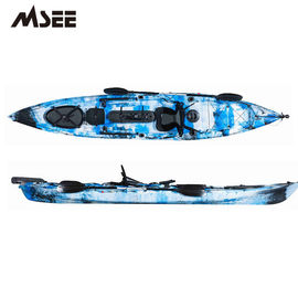Kayak de pêche en eau douce de personne du logo 1 d'OEM avec la palette et l'aluminium Seat fournisseur