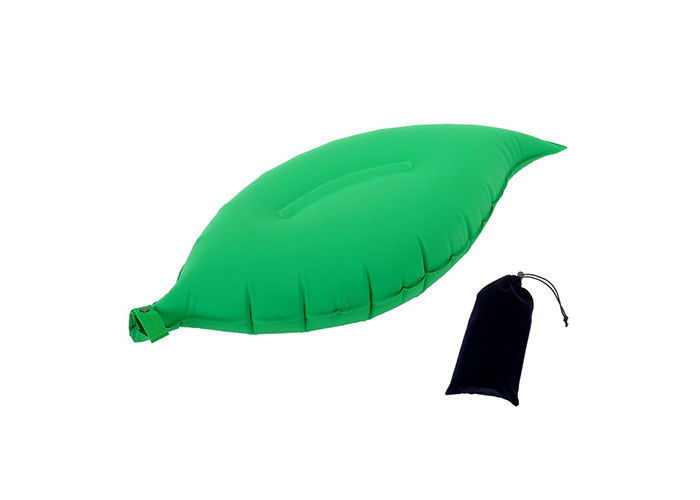 Le voyage gonflable de sommeil reposent le polyester de forme de feuille/matériel verts de coton fournisseur