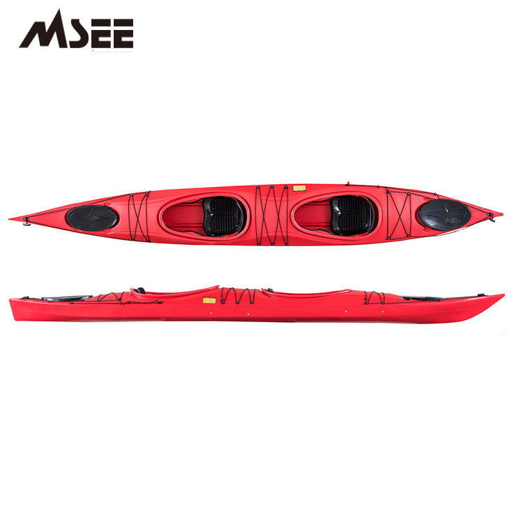 Plastique simple stable de palette de pêche de kayak de mer profonde avec 1 Seat en rouge fournisseur